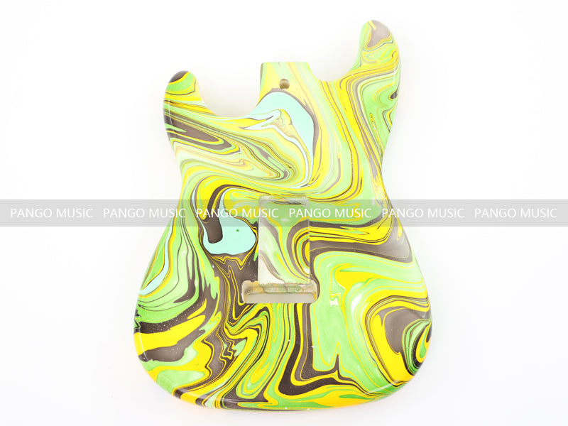 One-of-a-Kind Hand-Swirled ST Style Electric Guitar Body (HST-006)