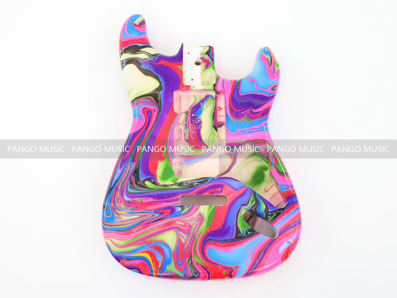 One-of-a-Kind Hand-Swirled ST Style Electric Guitar Body (HST-007)