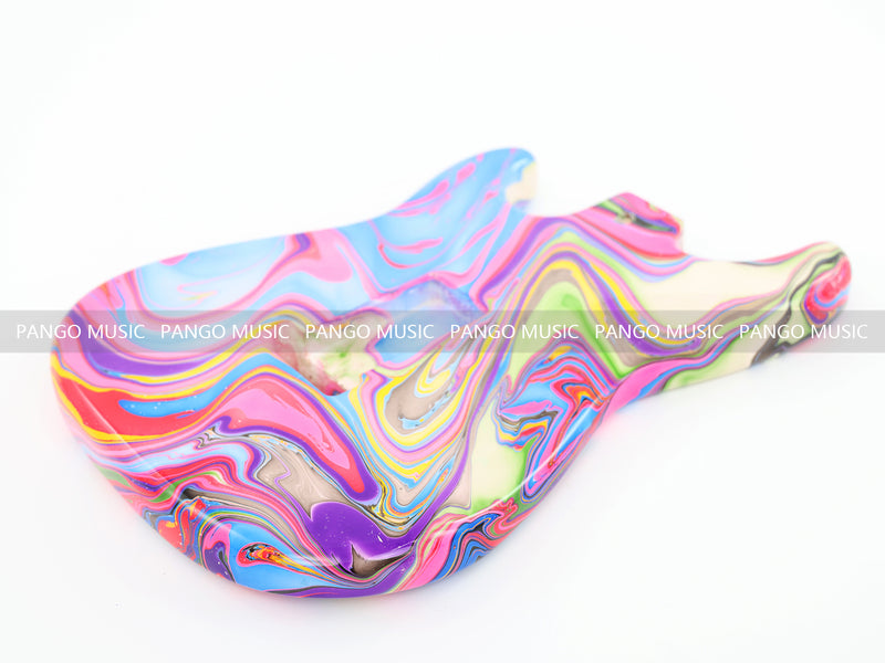 One-of-a-Kind Hand-Swirled ST Style Electric Guitar Body (HST-007)