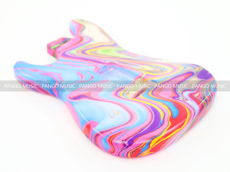One-of-a-Kind Hand-Swirled ST Style Electric Guitar Body (HST-007)