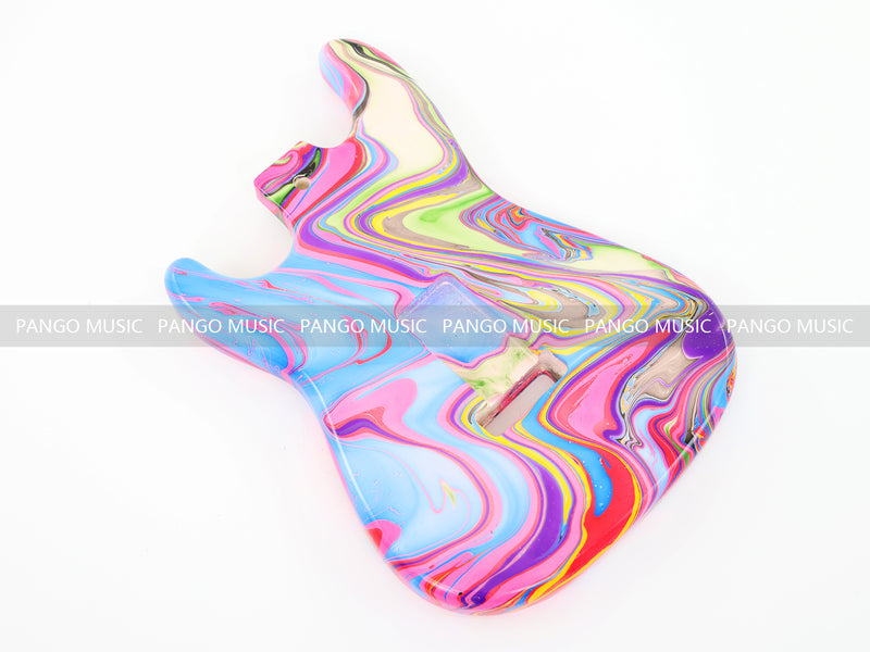 One-of-a-Kind Hand-Swirled ST Style Electric Guitar Body (HST-007)