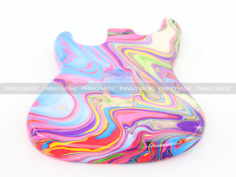 One-of-a-Kind Hand-Swirled ST Style Electric Guitar Body (HST-007)