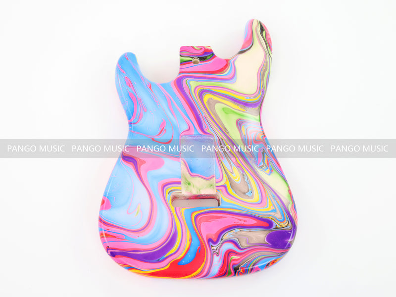 One-of-a-Kind Hand-Swirled ST Style Electric Guitar Body (HST-007)