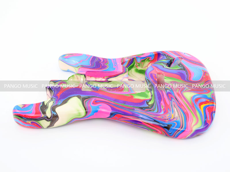 One-of-a-Kind Hand-Swirled ST Style Electric Guitar Body (HST-007)