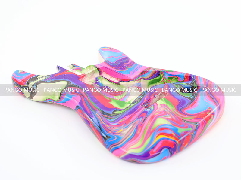 One-of-a-Kind Hand-Swirled ST Style Electric Guitar Body (HST-007)