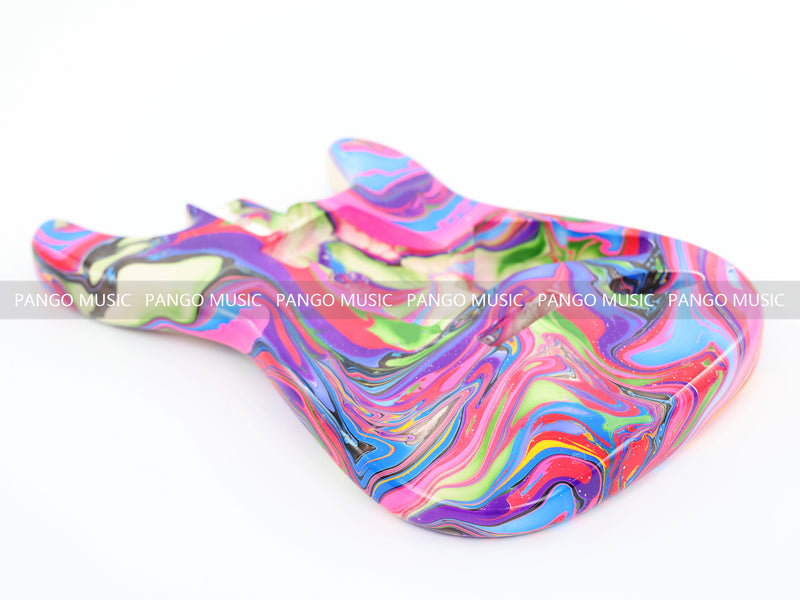 One-of-a-Kind Hand-Swirled ST Style Electric Guitar Body (HST-007)