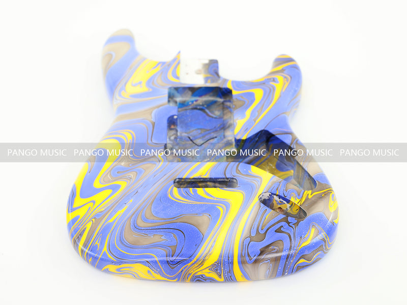 One-of-a-Kind Hand-Swirled ST Style Electric Guitar Body (HST-008)