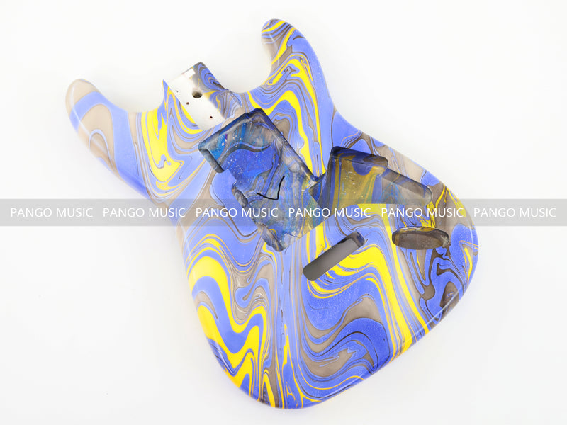 One-of-a-Kind Hand-Swirled ST Style Electric Guitar Body (HST-008)