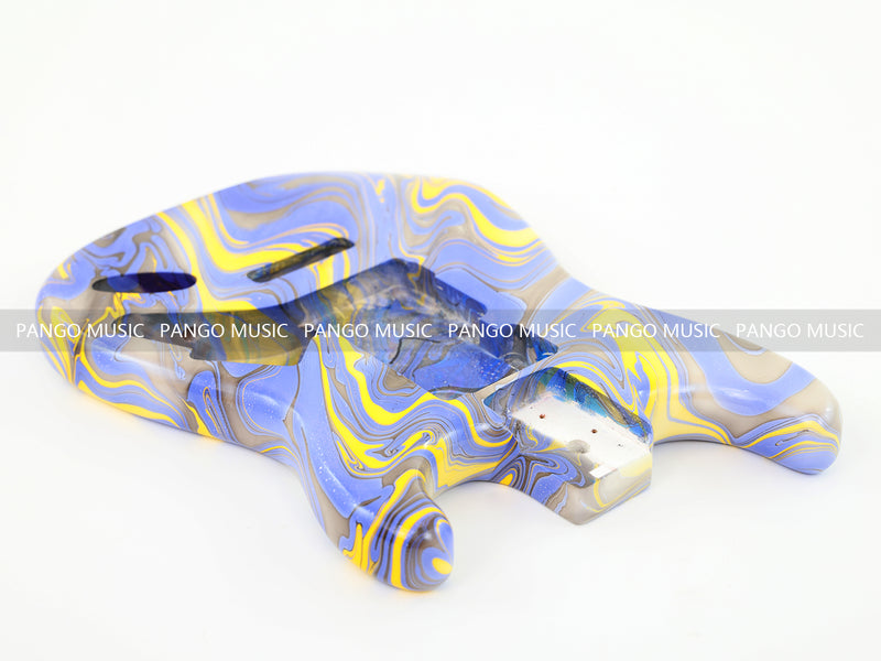 One-of-a-Kind Hand-Swirled ST Style Electric Guitar Body (HST-008)
