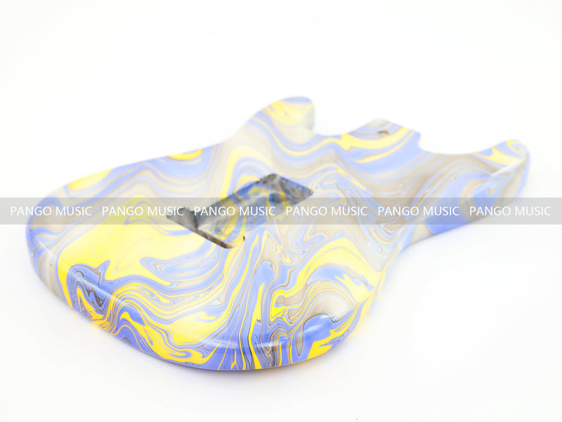 One-of-a-Kind Hand-Swirled ST Style Electric Guitar Body (HST-008)