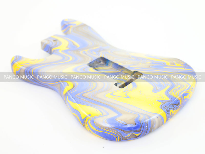 One-of-a-Kind Hand-Swirled ST Style Electric Guitar Body (HST-008)