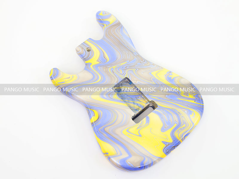 One-of-a-Kind Hand-Swirled ST Style Electric Guitar Body (HST-008)