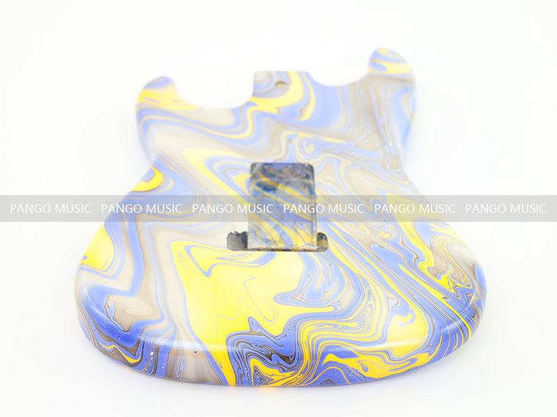 One-of-a-Kind Hand-Swirled ST Style Electric Guitar Body (HST-008)