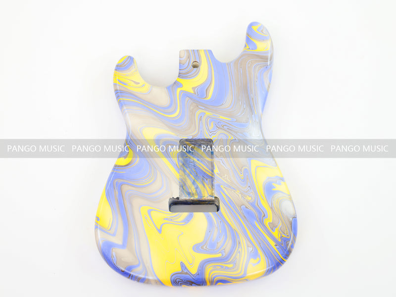 One-of-a-Kind Hand-Swirled ST Style Electric Guitar Body (HST-008)