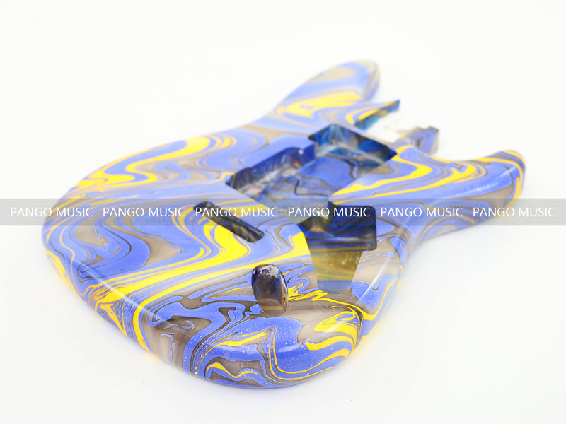 One-of-a-Kind Hand-Swirled ST Style Electric Guitar Body (HST-008)