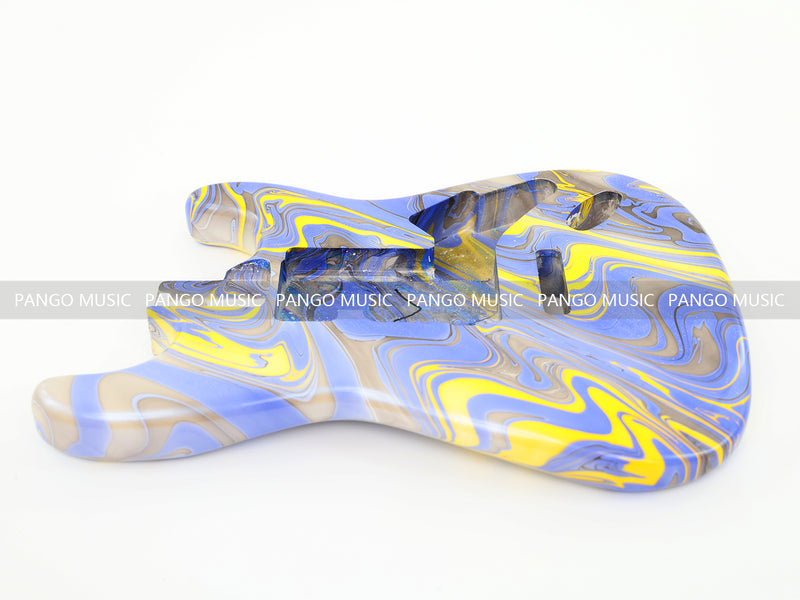 One-of-a-Kind Hand-Swirled ST Style Electric Guitar Body (HST-008)