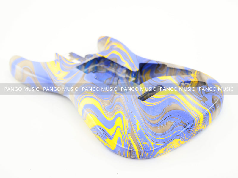 One-of-a-Kind Hand-Swirled ST Style Electric Guitar Body (HST-008)