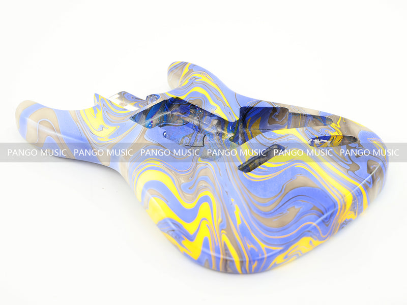 One-of-a-Kind Hand-Swirled ST Style Electric Guitar Body (HST-008)