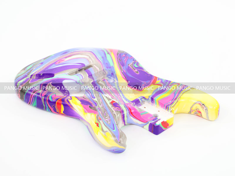 One-of-a-Kind Hand-Swirled ST Style Electric Guitar Body (HST-009)