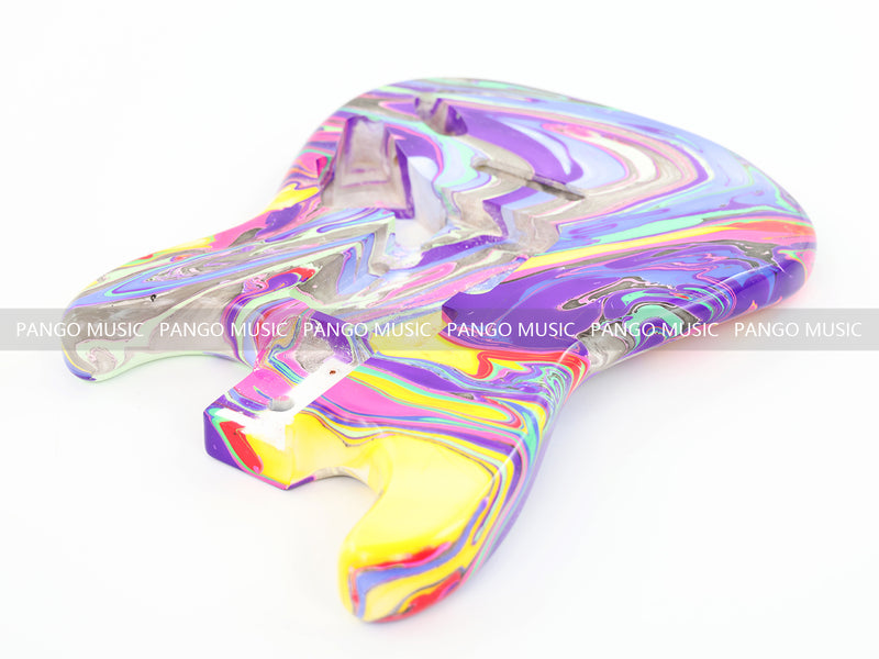 One-of-a-Kind Hand-Swirled ST Style Electric Guitar Body (HST-009)
