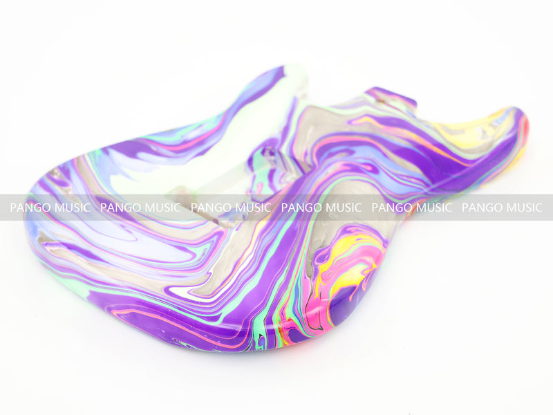 One-of-a-Kind Hand-Swirled ST Style Electric Guitar Body (HST-009)