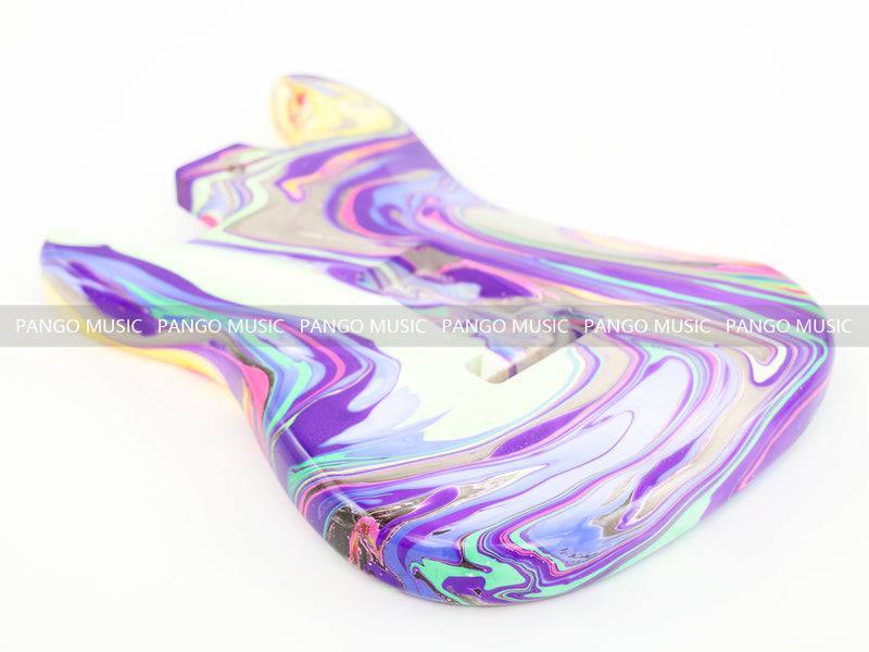 One-of-a-Kind Hand-Swirled ST Style Electric Guitar Body (HST-009)