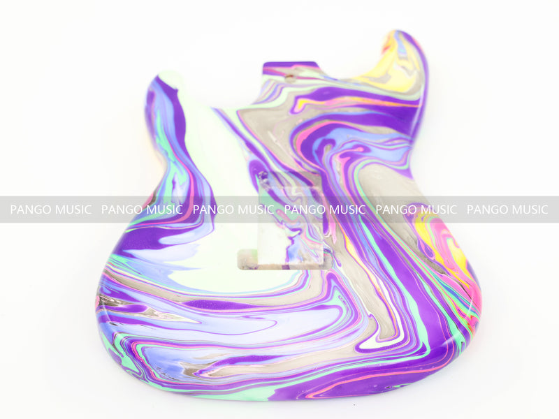One-of-a-Kind Hand-Swirled ST Style Electric Guitar Body (HST-009)