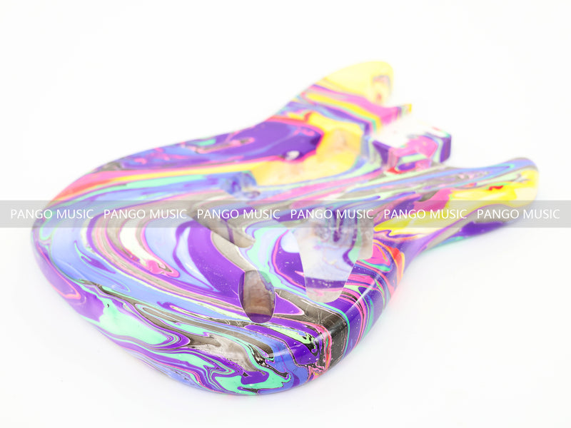 One-of-a-Kind Hand-Swirled ST Style Electric Guitar Body (HST-009)