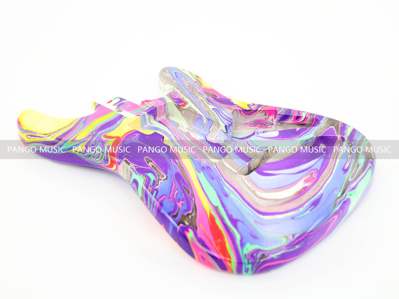 One-of-a-Kind Hand-Swirled ST Style Electric Guitar Body (HST-009)