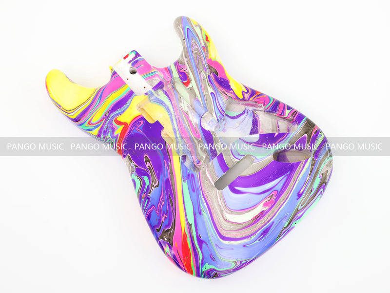 One-of-a-Kind Hand-Swirled ST Style Electric Guitar Body (HST-009)