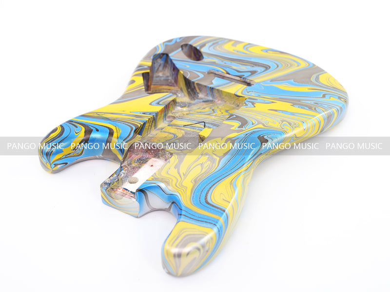 One-of-a-Kind Hand-Swirled ST Style Electric Guitar Body (HST-010)