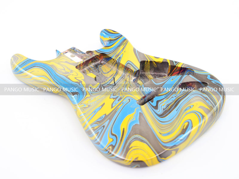 One-of-a-Kind Hand-Swirled ST Style Electric Guitar Body (HST-010)