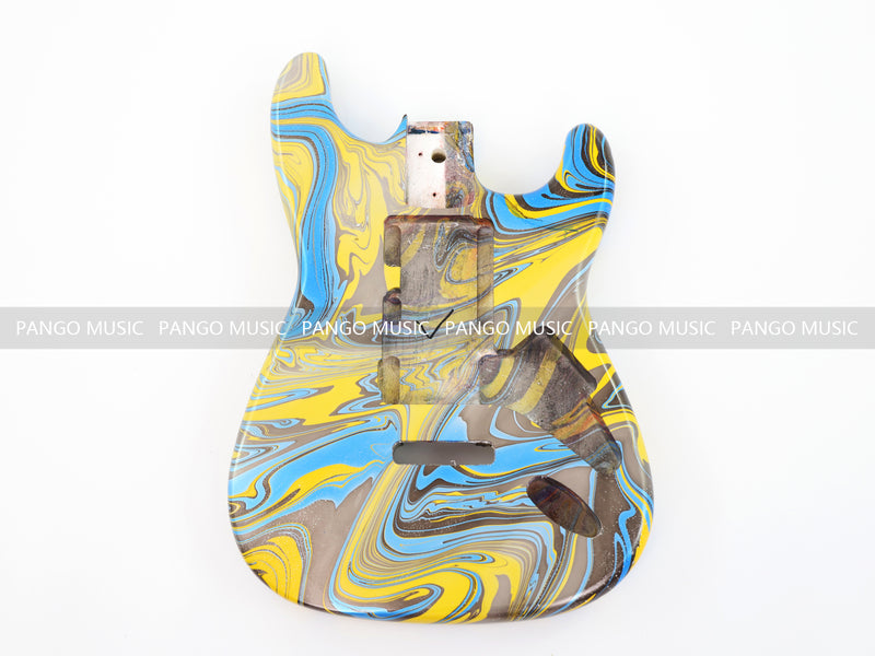One-of-a-Kind Hand-Swirled ST Style Electric Guitar Body (HST-010)