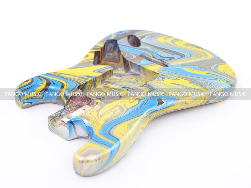 One-of-a-Kind Hand-Swirled ST Style Electric Guitar Body (HST-010)