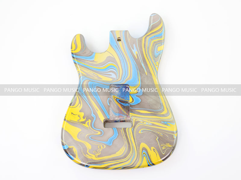One-of-a-Kind Hand-Swirled ST Style Electric Guitar Body (HST-010)