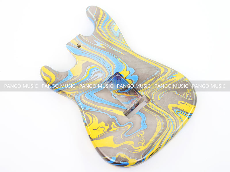 One-of-a-Kind Hand-Swirled ST Style Electric Guitar Body (HST-010)