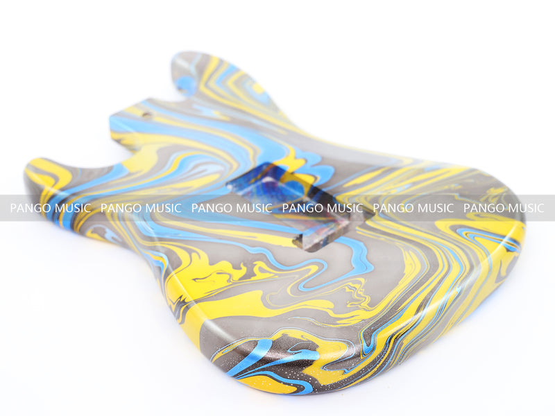 One-of-a-Kind Hand-Swirled ST Style Electric Guitar Body (HST-010)