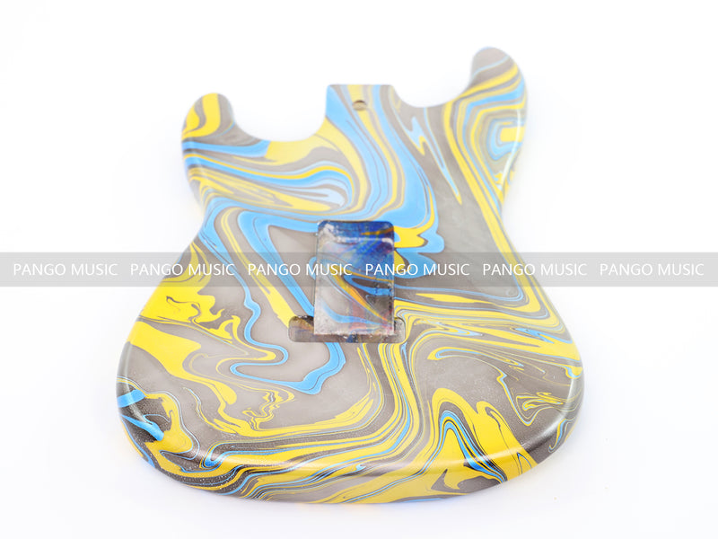 One-of-a-Kind Hand-Swirled ST Style Electric Guitar Body (HST-010)