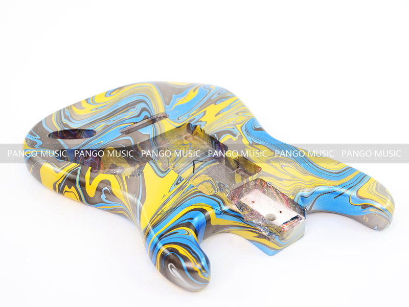 One-of-a-Kind Hand-Swirled ST Style Electric Guitar Body (HST-010)