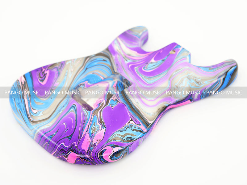 One-of-a-Kind Hand-Swirled ST Style Electric Guitar Body (HST-011)