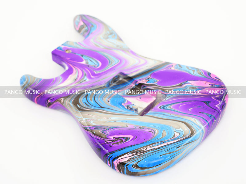 One-of-a-Kind Hand-Swirled ST Style Electric Guitar Body (HST-011)