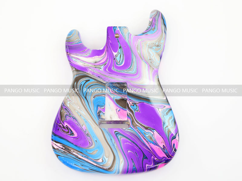 One-of-a-Kind Hand-Swirled ST Style Electric Guitar Body (HST-011)