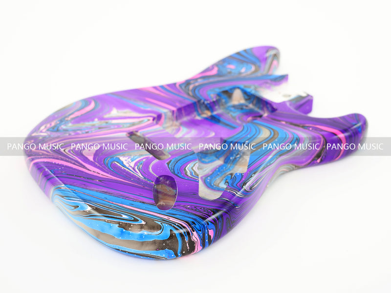 One-of-a-Kind Hand-Swirled ST Style Electric Guitar Body (HST-011)