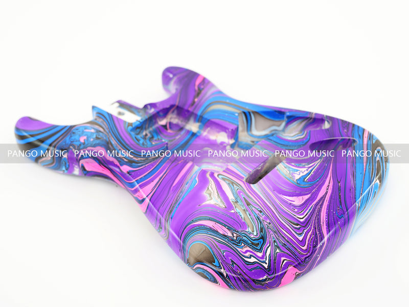 One-of-a-Kind Hand-Swirled ST Style Electric Guitar Body (HST-011)