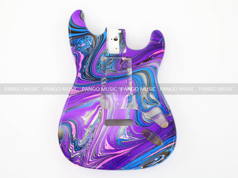 One-of-a-Kind Hand-Swirled ST Style Electric Guitar Body (HST-011)