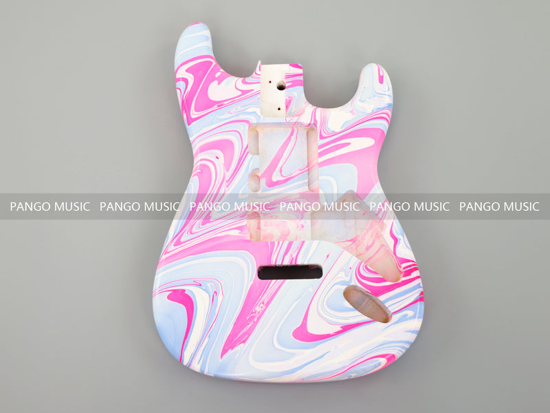 One-of-a-Kind Hand-Swirled ST Style Electric Guitar Body (HST-012)