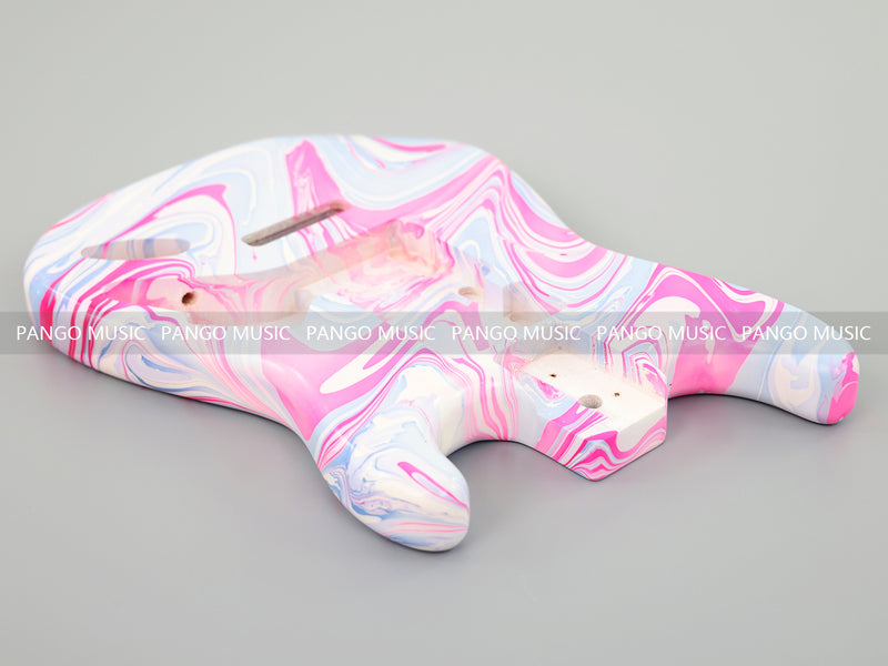 One-of-a-Kind Hand-Swirled ST Style Electric Guitar Body (HST-012)