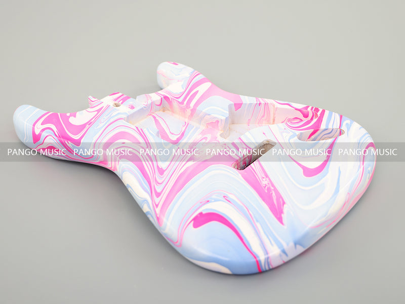 One-of-a-Kind Hand-Swirled ST Style Electric Guitar Body (HST-012)
