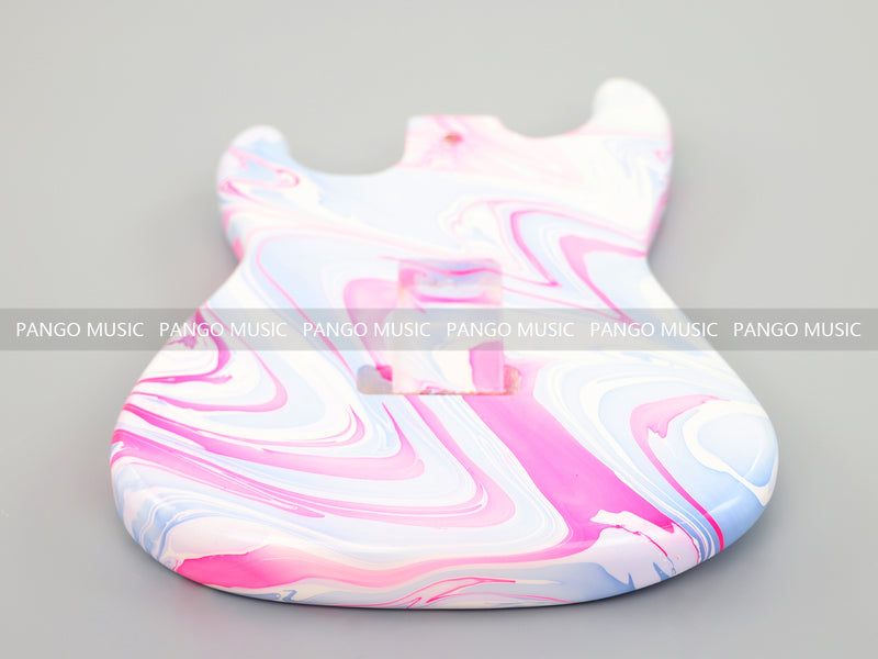 One-of-a-Kind Hand-Swirled ST Style Electric Guitar Body (HST-012)