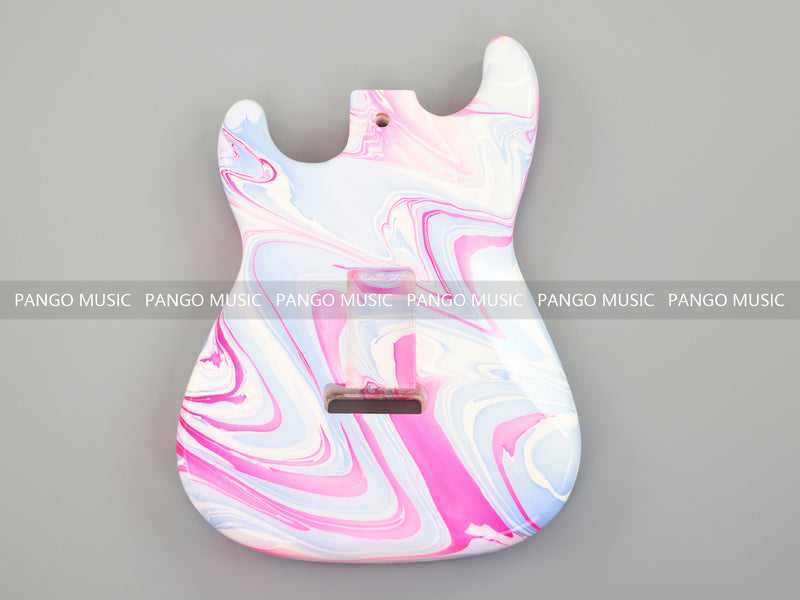 One-of-a-Kind Hand-Swirled ST Style Electric Guitar Body (HST-012)